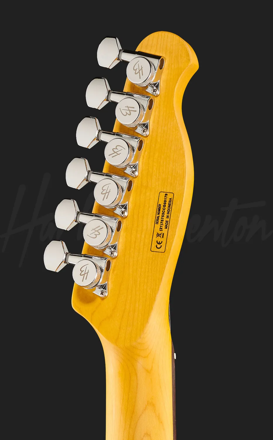 Harley Benton Fusion-T HH LH E-Gitarre schwarz Linkshänder