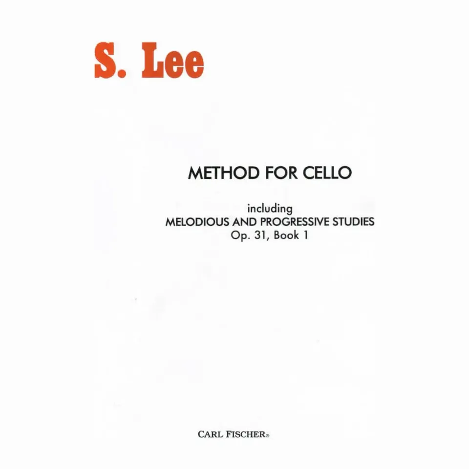 Shar Music Lee Method Cello Op 31 Book 1 Etüden Noten