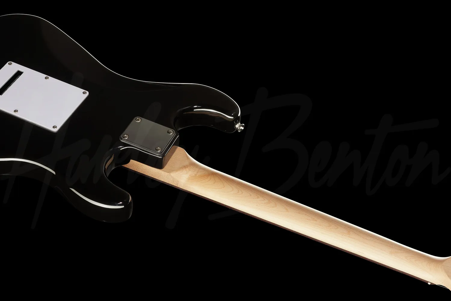 Harley Benton ST-20LH BK E-Gitarre Schwarz Links