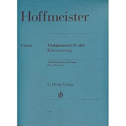 Henle Hoffmeister Konzert D-Dur Noten Viola Klavier Urtext Ronge
