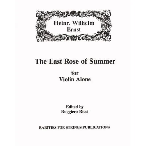 Shar Ernst Last Rose of Summer Geigennoten solo Ricci