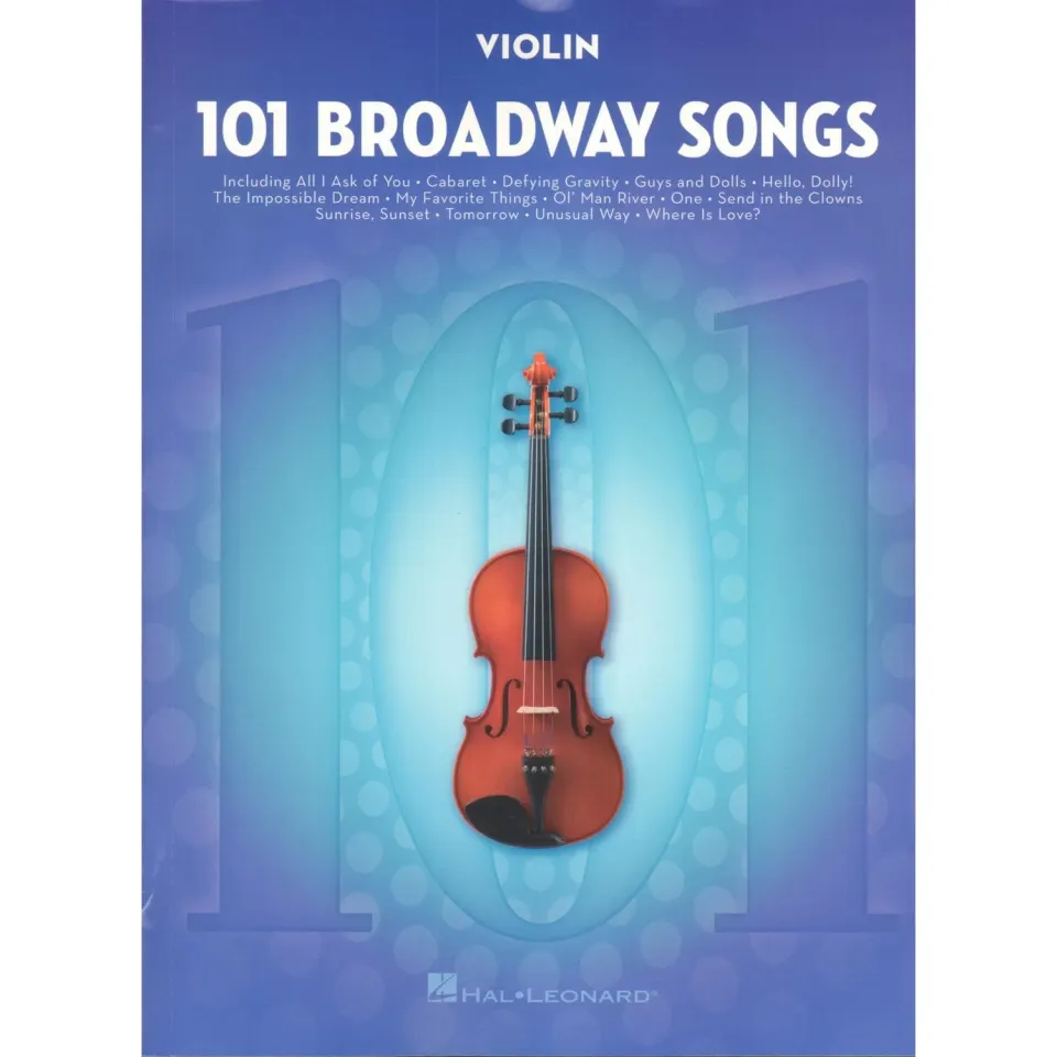 101 Broadway Songs Notenheft Geige Melodielinie