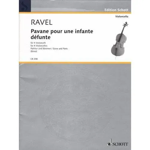 Shar Music Ravel Pavane Cellonoten 4 Celli Schott