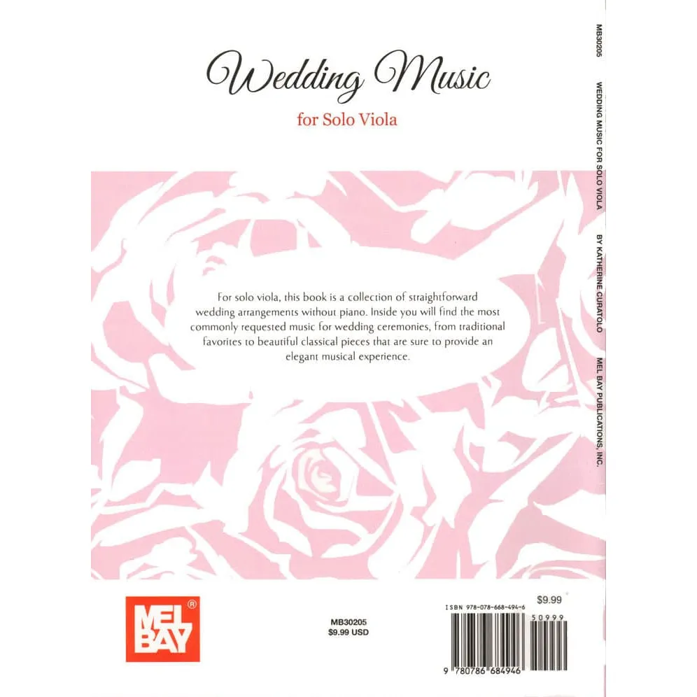 Curatolo Wedding Music Viola solo Mel Bay Hochzeit