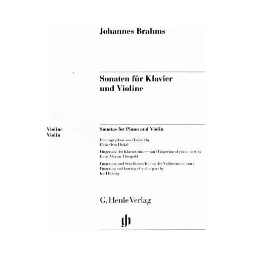 Brahms Violinsonaten Op.78/100/108 Henle Urtext
