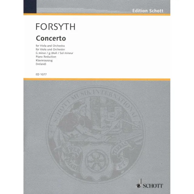 Forsyth Violakonzert g-Moll Noten Viola Klavier Schott