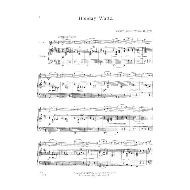 Carl Fischer Violinist's Contest Album Violinnoten Dritte Lage