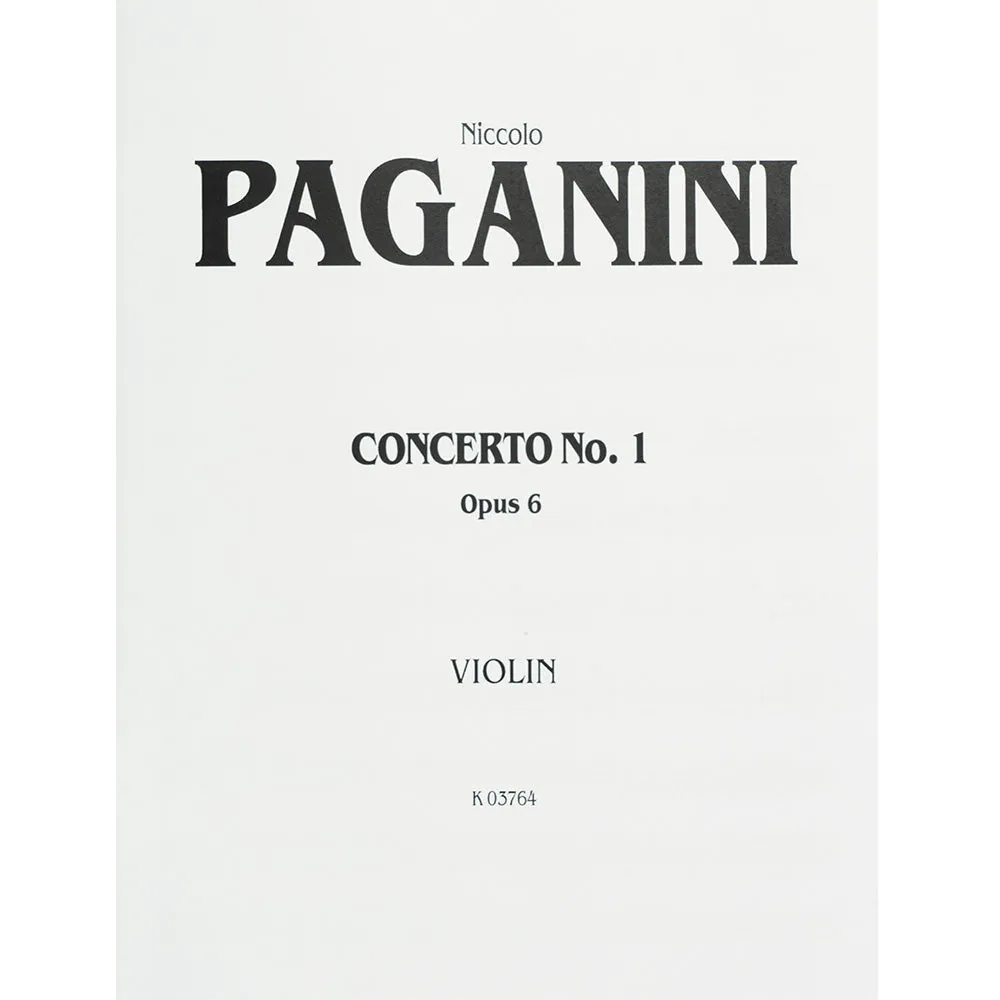 Paganini Violinkonzert Nr.1 Op.6 Noten Violine Flesch