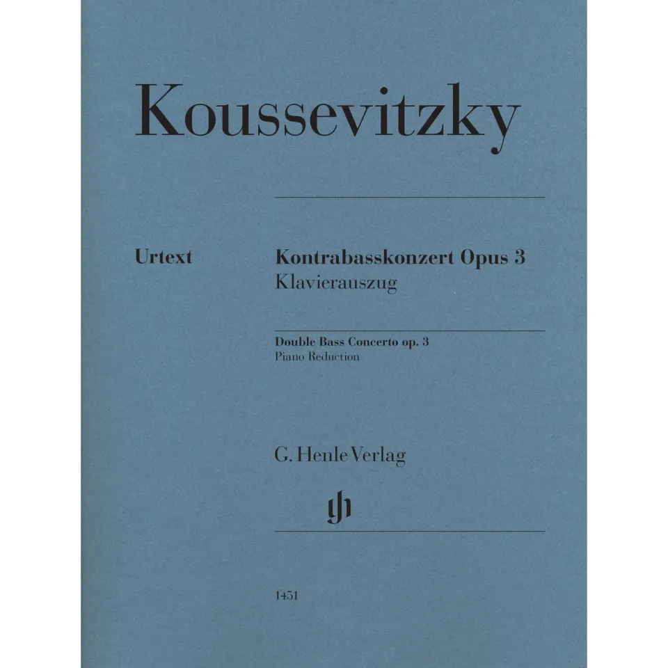 Henle Koussevitzky Konzert Op.3 Kontrabass-Noten Klavier E-moll