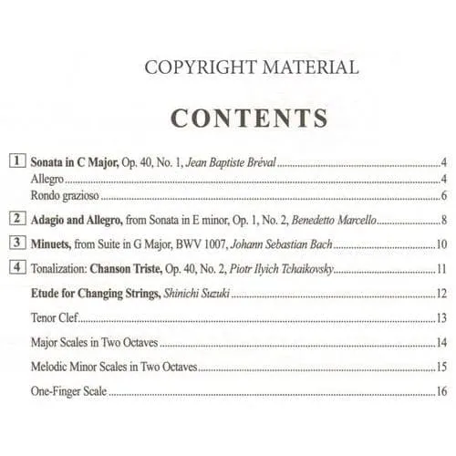 Suzuki Cello School Volume 4 Notenheft Cello