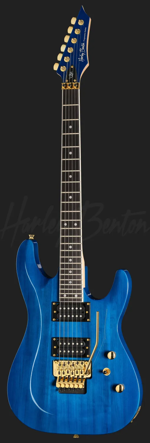 Harley Benton S-620 E-Gitarre Transparent Red Floyd Rose