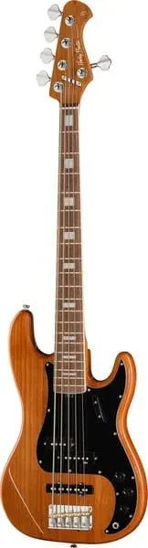 Harley Benton MV-5PJ E-Bass Natural 5-saitig PJ Alnico