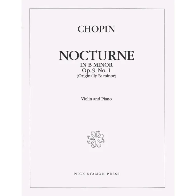 Shar Music Chopin Nocturne h-moll op.9 Nr.1 Noten Violine Klavier