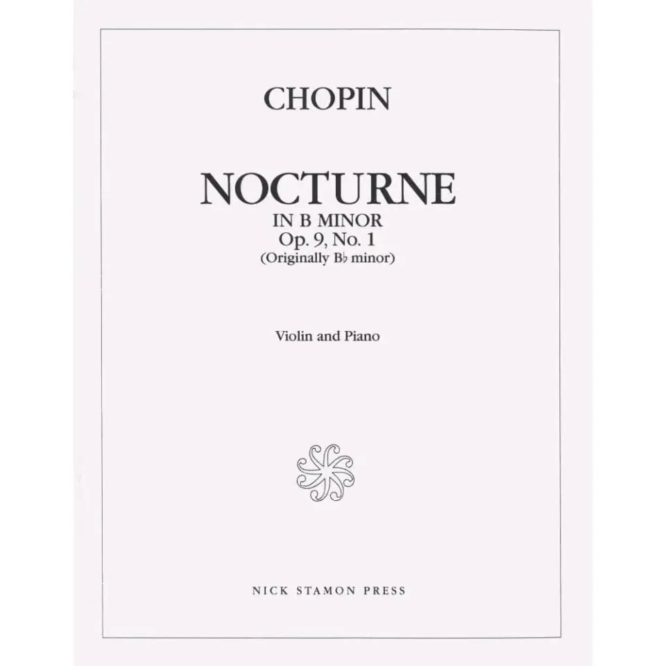 Shar Music Chopin Nocturne h-moll op.9 Nr.1 Noten Violine Klavier