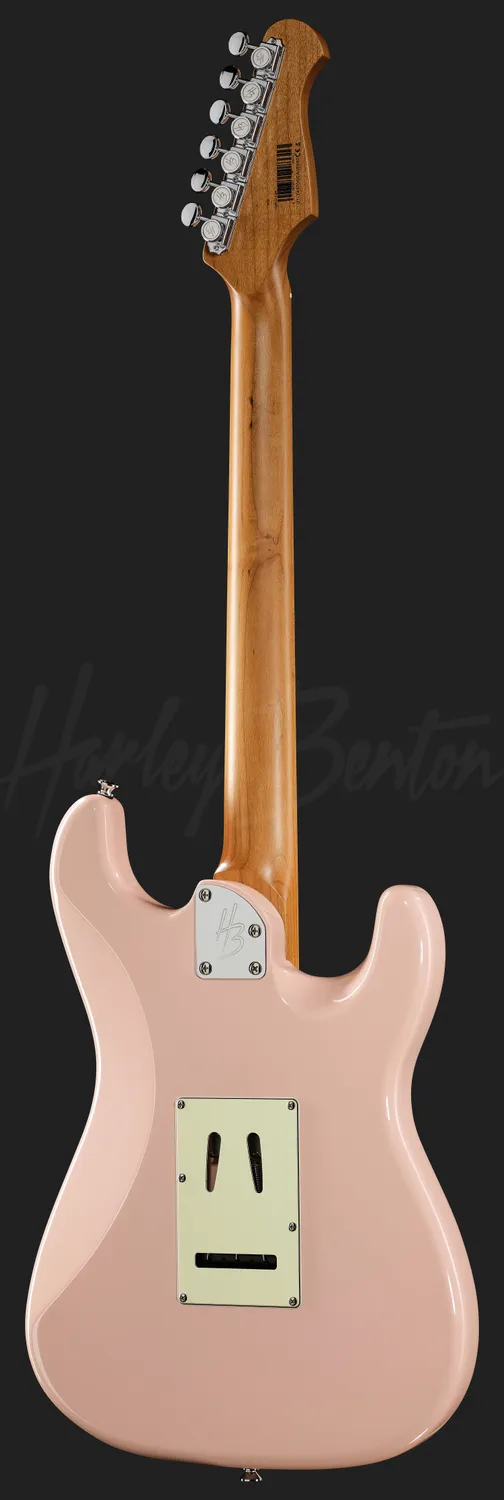 Harley Benton ST-Modern HSS E-Gitarre Links Shell Pink