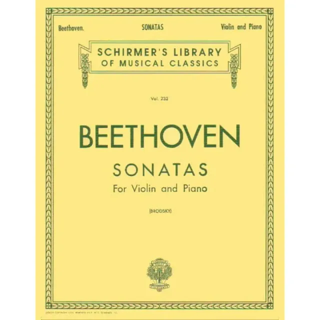 Schirmer Beethoven 10 Sonaten Violine Klavier Noten komplett