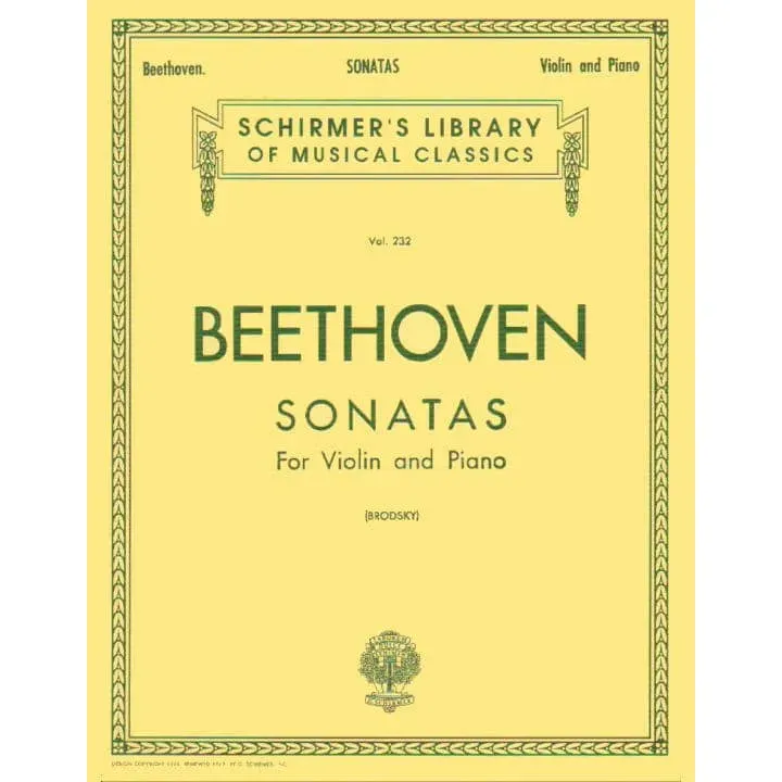 Schirmer Beethoven 10 Sonaten Violine Klavier Noten komplett