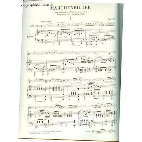 Henle Schumann Märchenbilder Op.113 Noten Viola Klavier Urtext