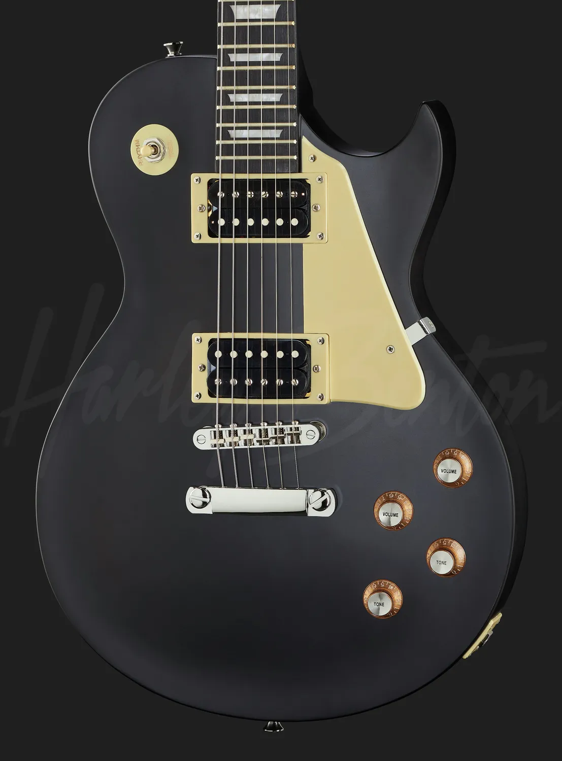 Harley Benton Vintage SC-400 SBK E-Gitarre Schwarz matt