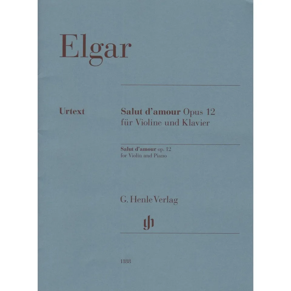 Henle Elgar Salut d'amour op. 12 Noten Violine Klavier Urtext