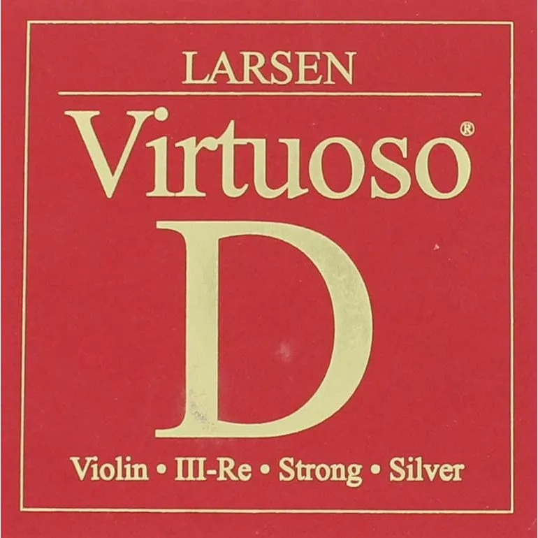 Larsen Virtuoso Violine D-Saite 4/4 mittel silberumsponnen