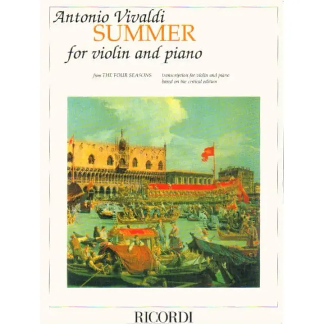 Ricordi Vivaldi Sommer g-Moll Violine Klavier Noten