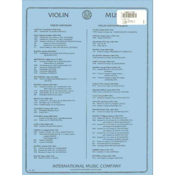 Shar Vivaldi Violinkonzert a-Moll op.3 Nr.6 RV356 Noten Galamian