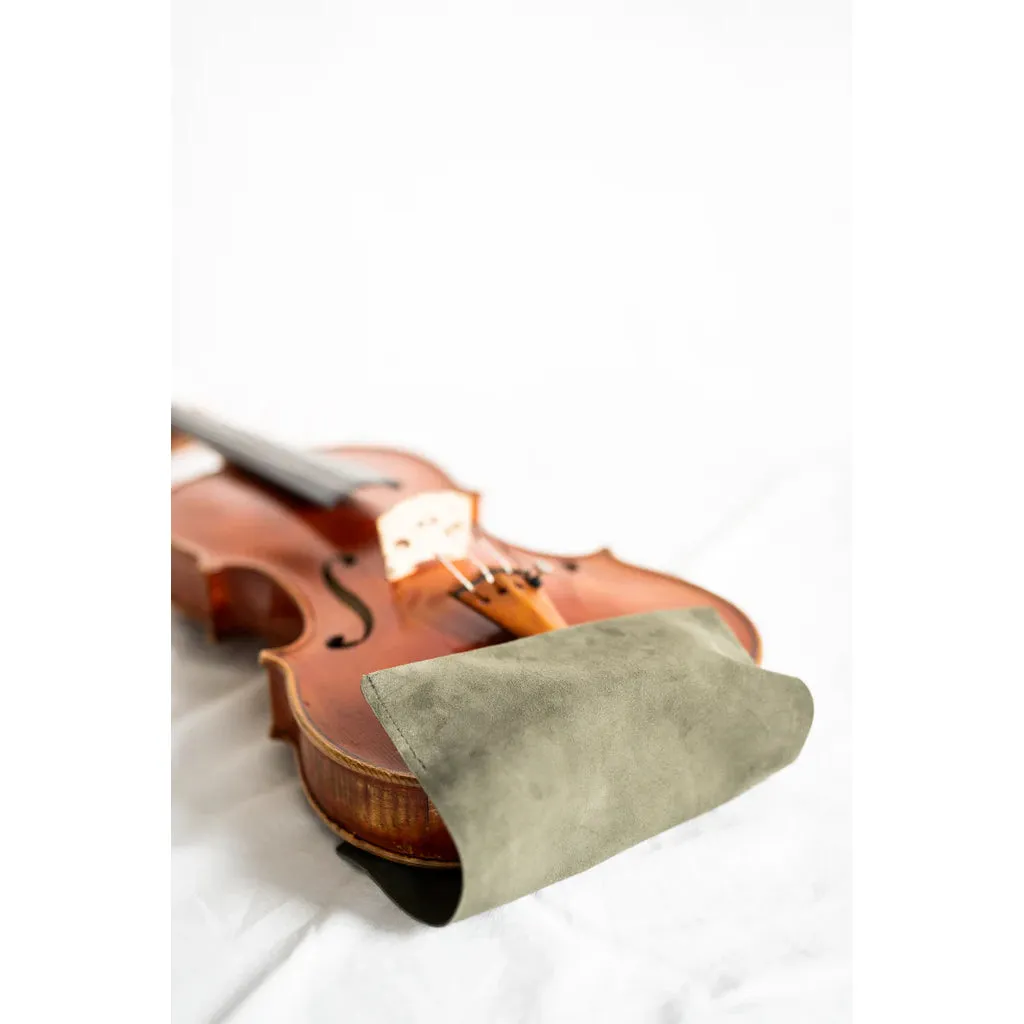 Leatherwood Italian Suede Kinnhalterbezug Violine Viola Schwarz