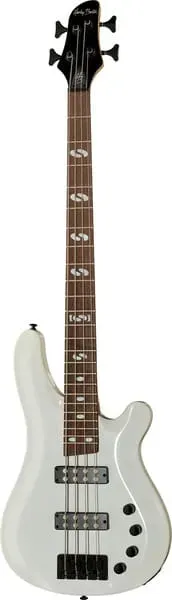 Harley Benton B-450 WH E-Bass aktiv weiß 24 Bünde