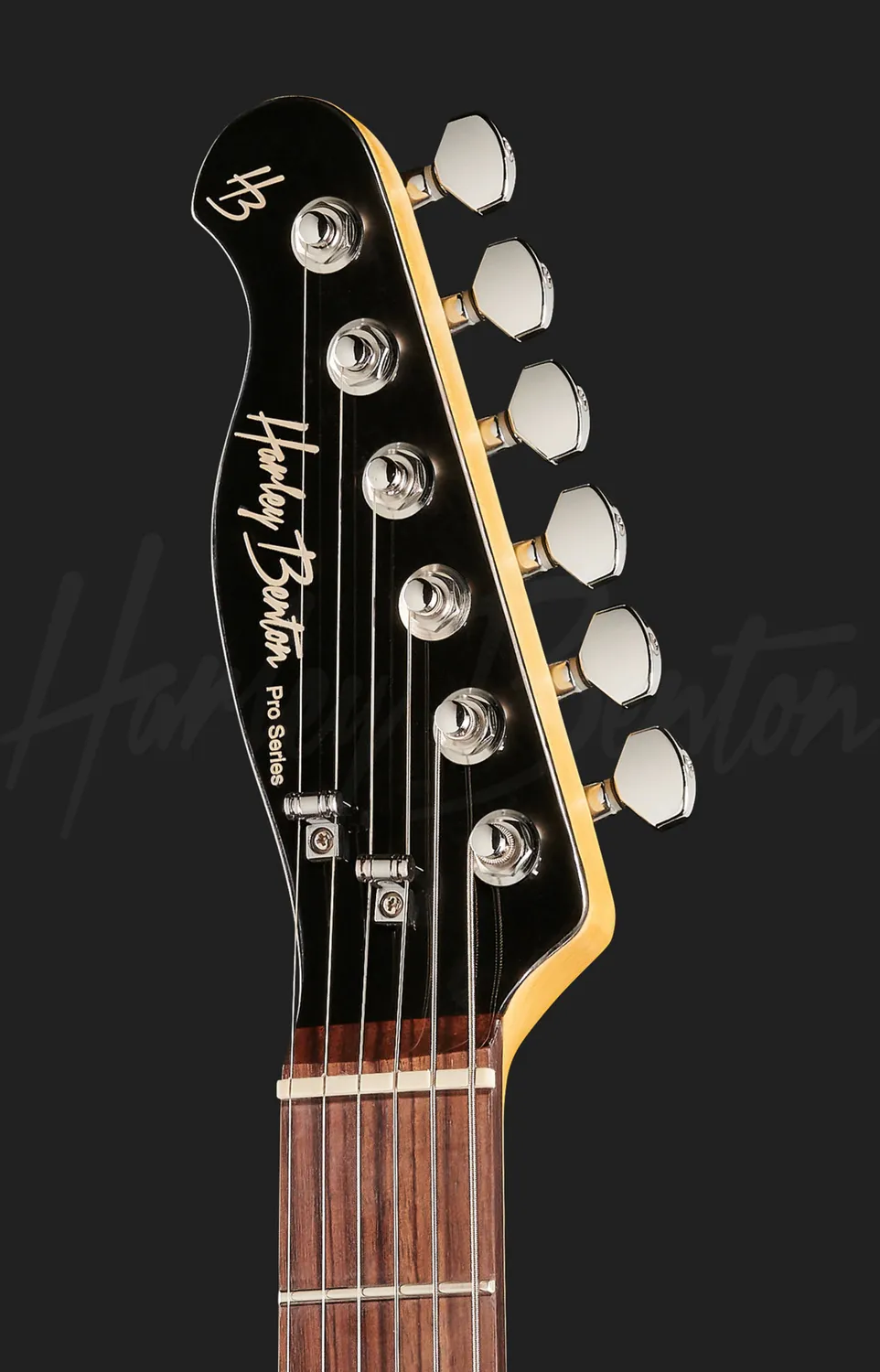 Harley Benton Fusion-T HH HT LH EB E-Gitarre Linkshänder Schwarz