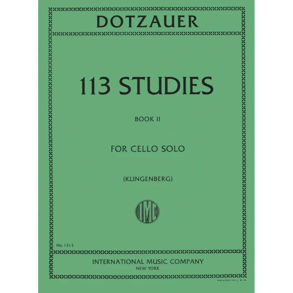 Shar Music Dotzauer 113 Etüden Cello Band 2 Nr 35-62