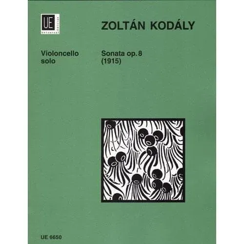 Kodaly Sonate Opus 8 Cellonoten Solo Universal Edition