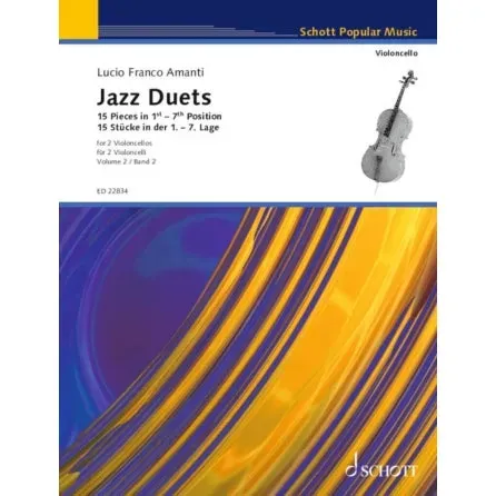 Schott Amanti Jazz Duets Vol. 2 Noten 2 Celli 1.-7. Lage