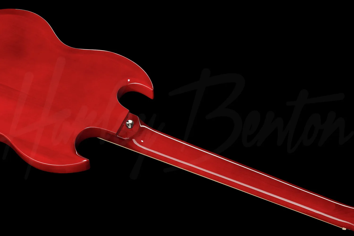 Harley Benton DC-580LH CH E-Gitarre Links Cherry Humbucker