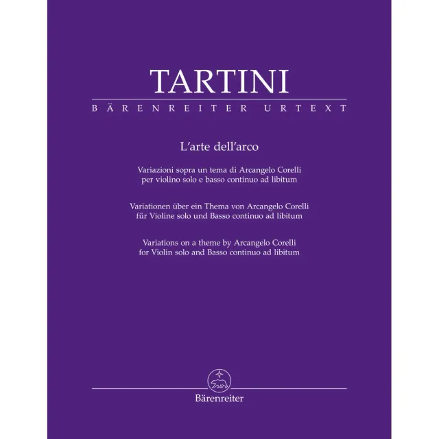 Tartini L’arte dell’arco Violin-Solo Urtext Bärenreiter