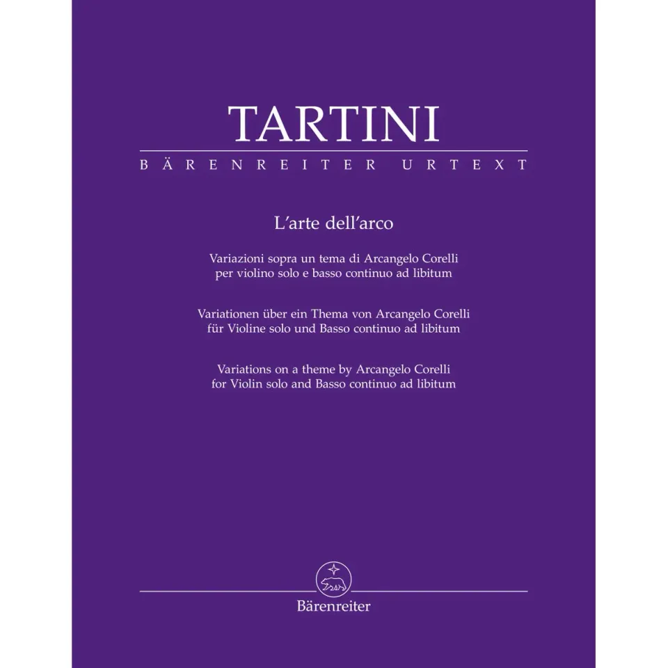 Tartini L’arte dell’arco Violin-Solo Urtext Bärenreiter