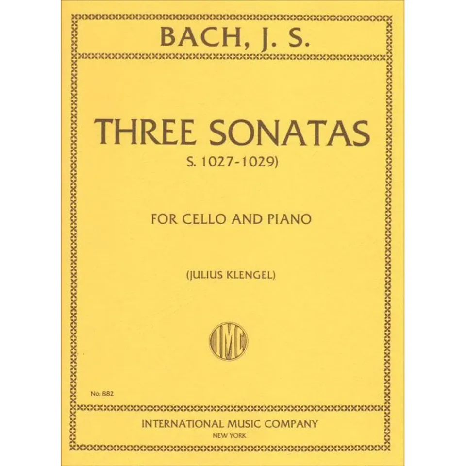 International Bach 3 Sonaten Cello-Noten Klengel