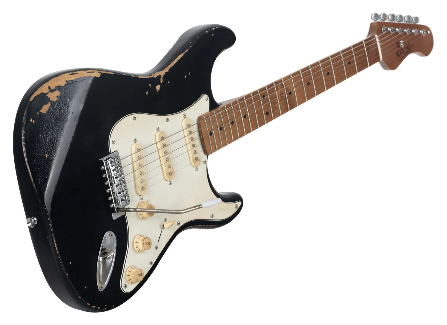Rocktile Vinstage ST-RMBK E-Gitarre Black Aged Relic