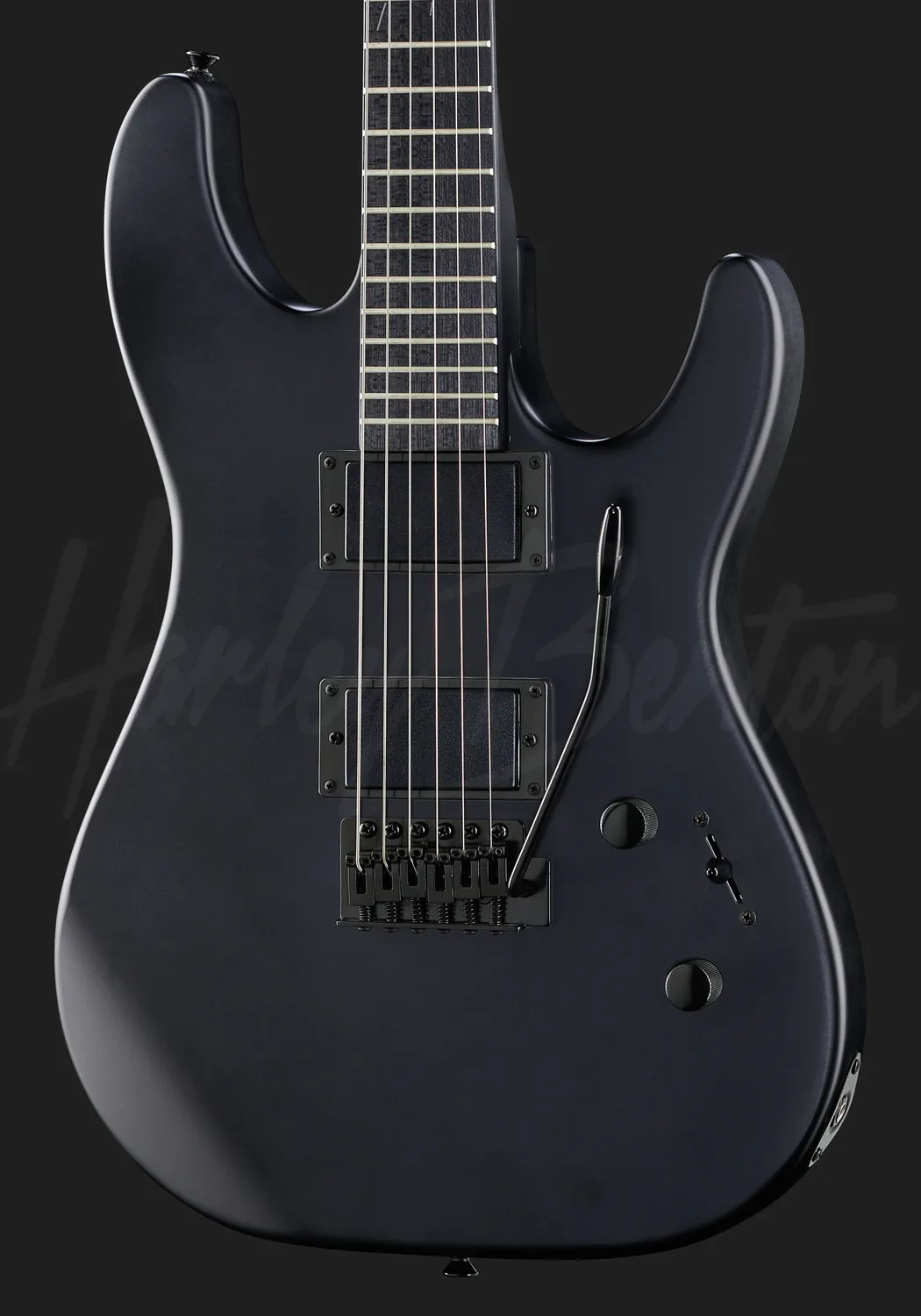 Harley Benton Rock HWY-25BKS E-Gitarre matt schwarz