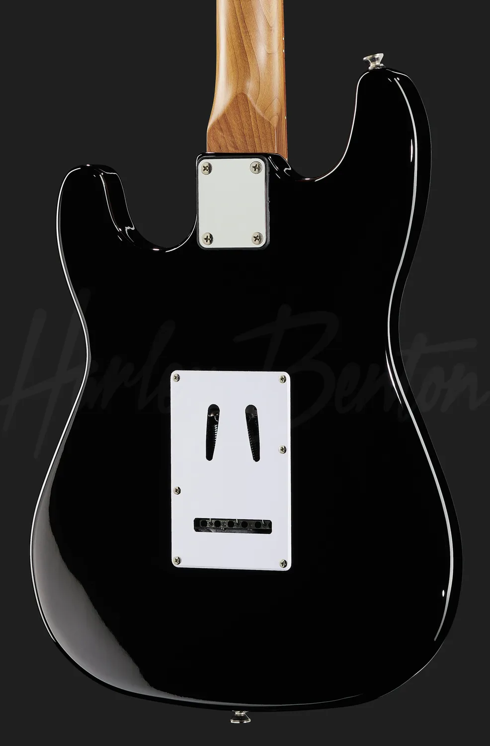 Harley Benton Classic ST-62 E-Gitarre Double-Cut Schwarz Singlecoil
