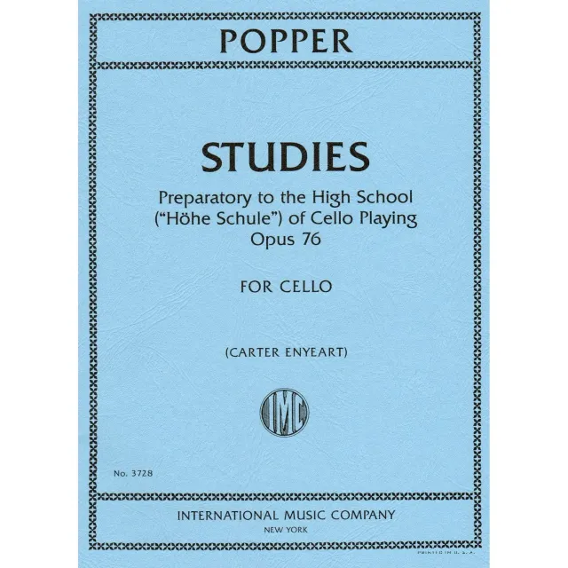 Popper Op.76 Cello-Etüden Noten International mittelschwer