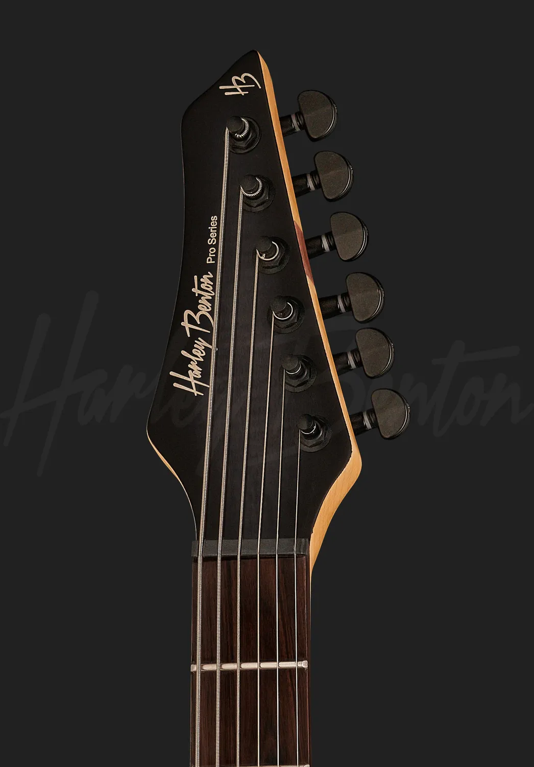 Harley Benton Amarok-BT Baritongitarre Black Natural Flame Burst