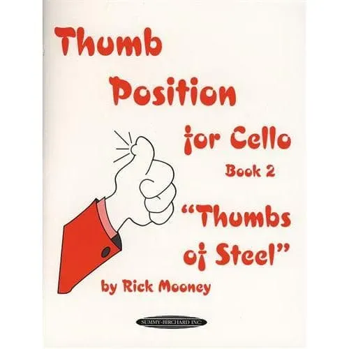 Alfred Mooney Thumb Position Cello Noten Buch 2