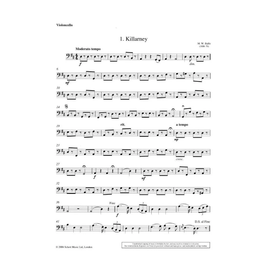 Schott Turner Wild Rover 8 Irish Melodies Streichquartett Noten