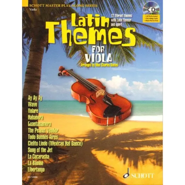 Schott Latin Themes Viola Notenbuch mit CD