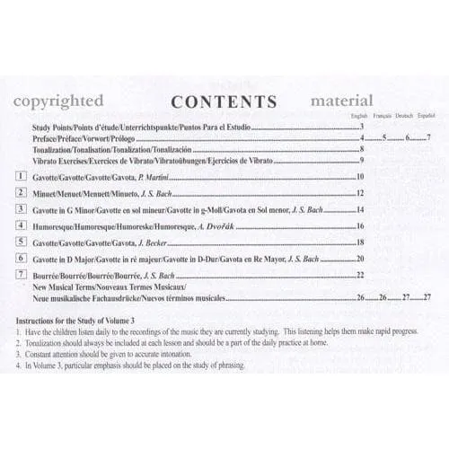 Suzuki Violin School Volume 3 Notenheft Violinschule