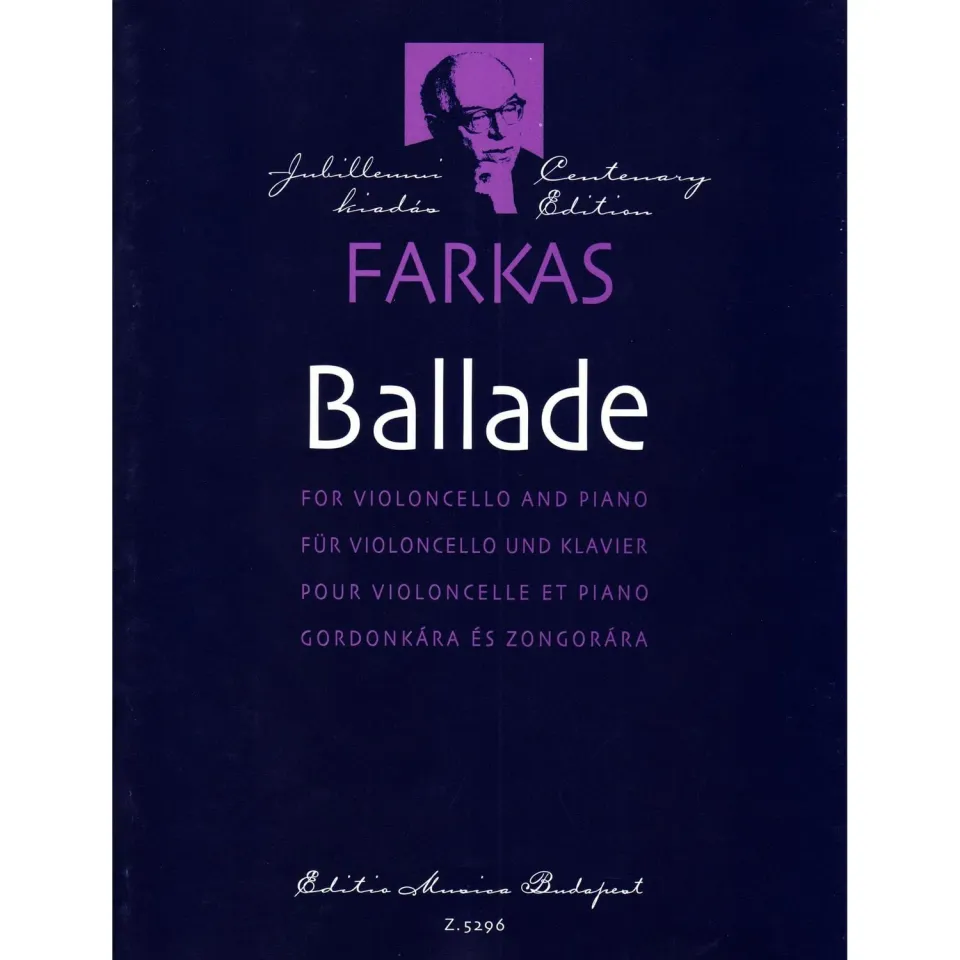 Ferenc Farkas Ballade Cello Klavier Noten Budapest