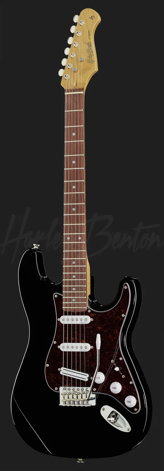 Harley Benton ST-62RW BK Hot Rod E-Gitarre schwarz