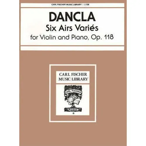 Carl Fischer Dancla 6 Airs Variés Op 118 Noten Violine