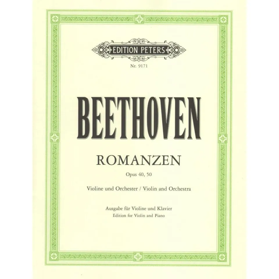 Beethoven Zwei Romanzen Op. 40/50 Noten für Violine und Klavier